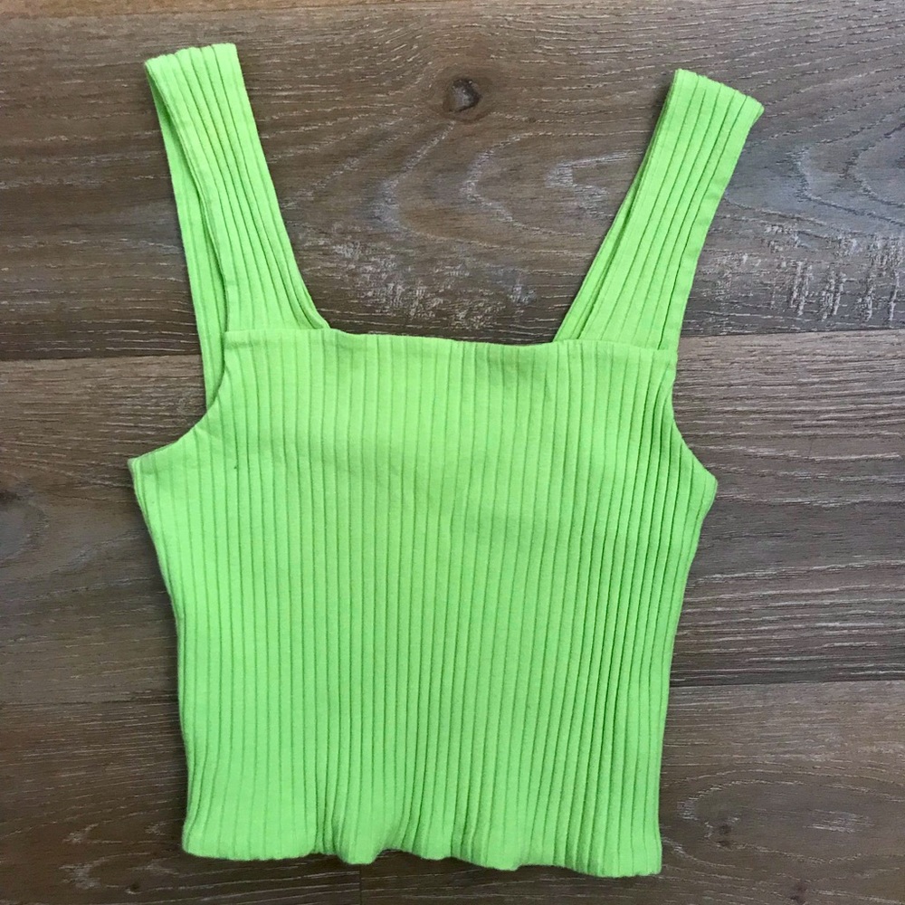 Lime Green Crop Top